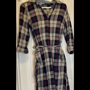 Tommy Hilfiger‎ Front Tie Checkered Dress Size Small🌸🌺